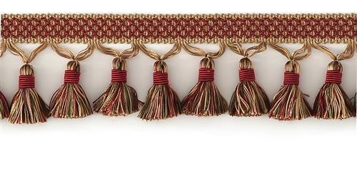 3" Tassel Fringe - Bf4005 - Crimson