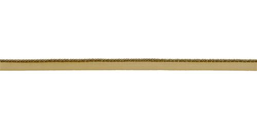 1/4" Cord With Lip  -  Mini Metallic - Brass